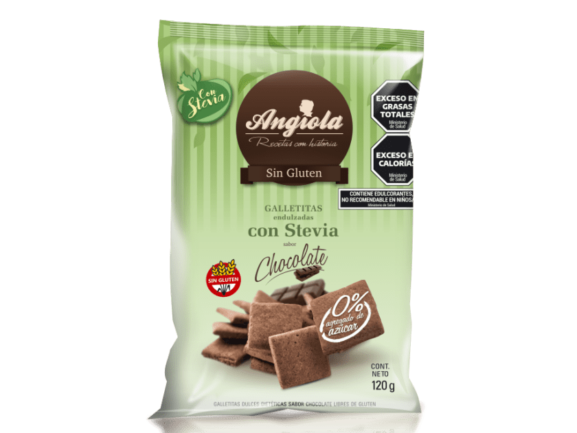Galletas Angiola chocolate sin azúcar sin gluten 120 gr