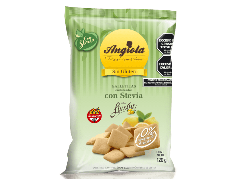 Galletas Angiola Limón Sin Azúcar sin gluten 120 gr