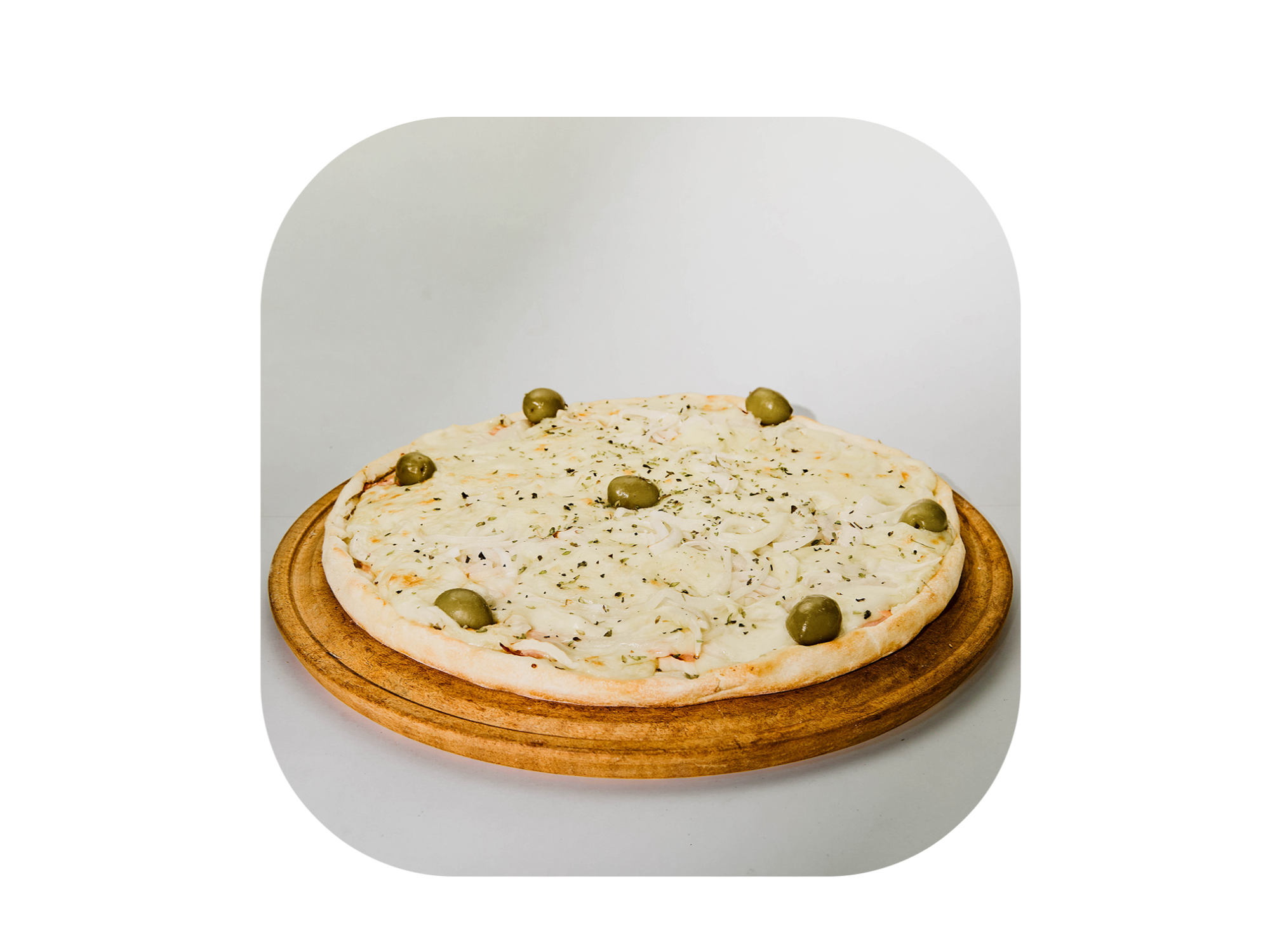 Pizza Fugazzeta Con Muzza Y Jamon