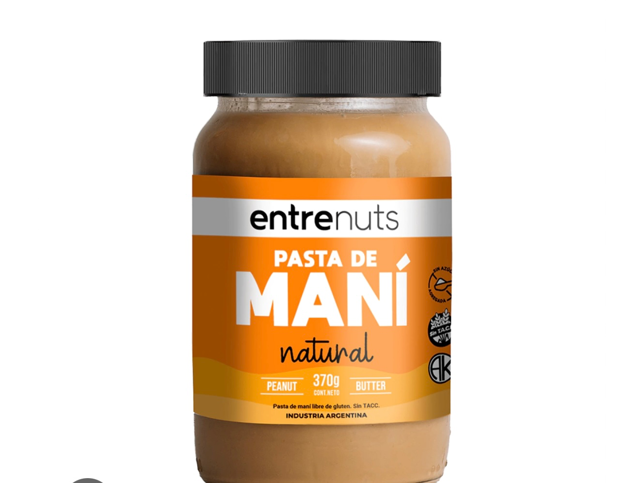 Pasta de Mani Natural - ENTRENUTS X 370 GRS