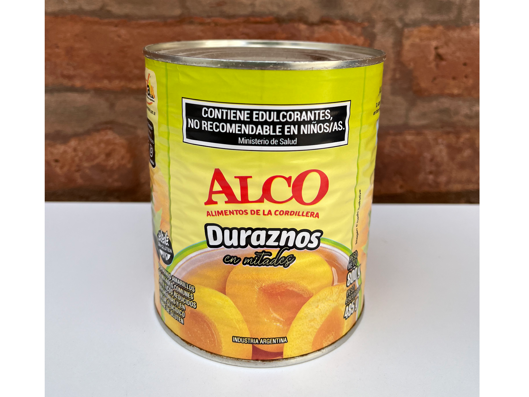 Duraznos al natural en mitades Alco