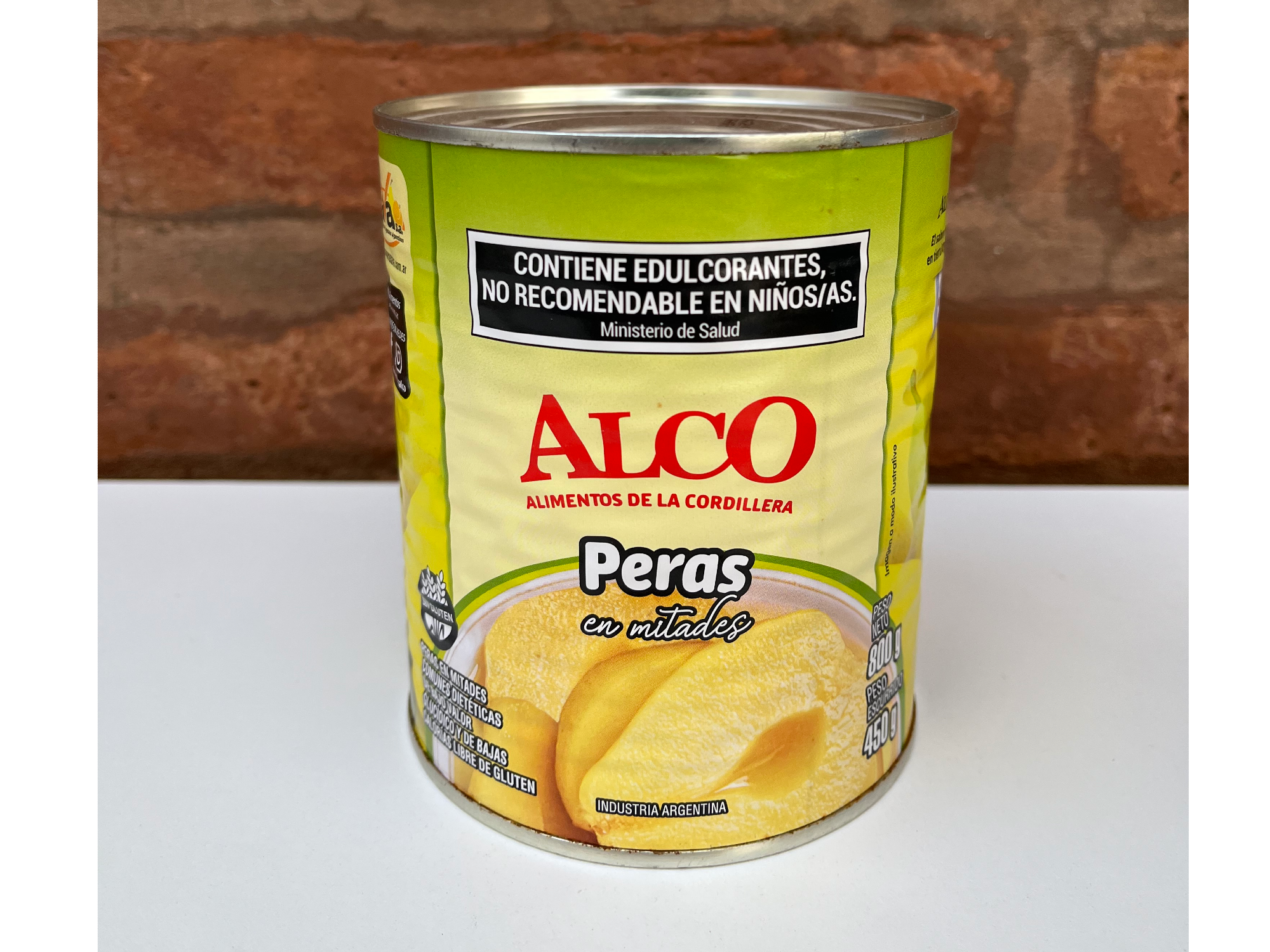 Peras al natural en mitades Alco