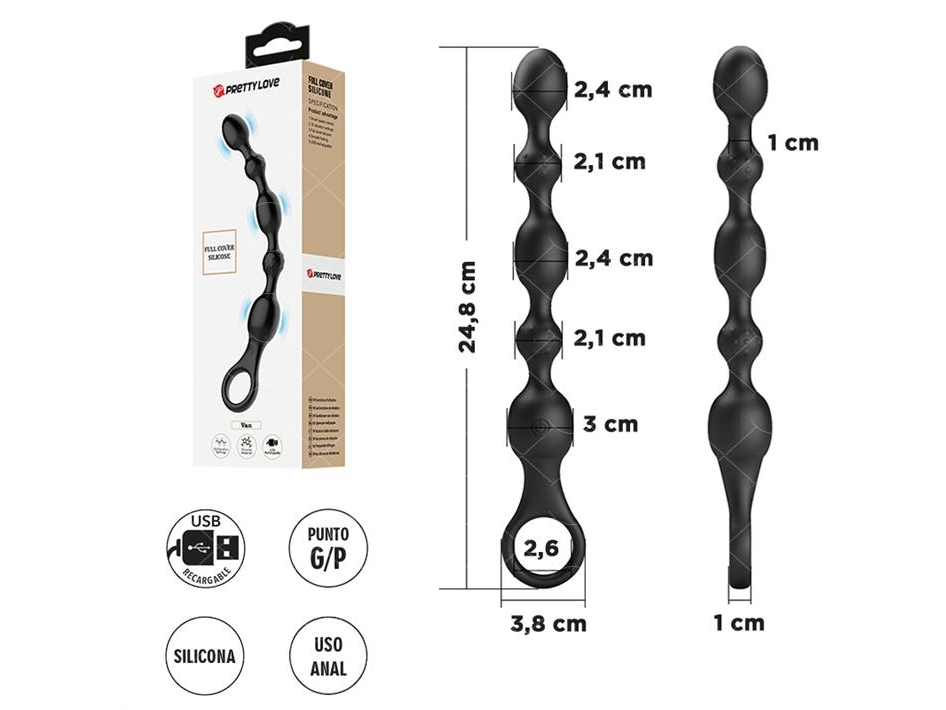 Dilatador anal flexible (con vibro)