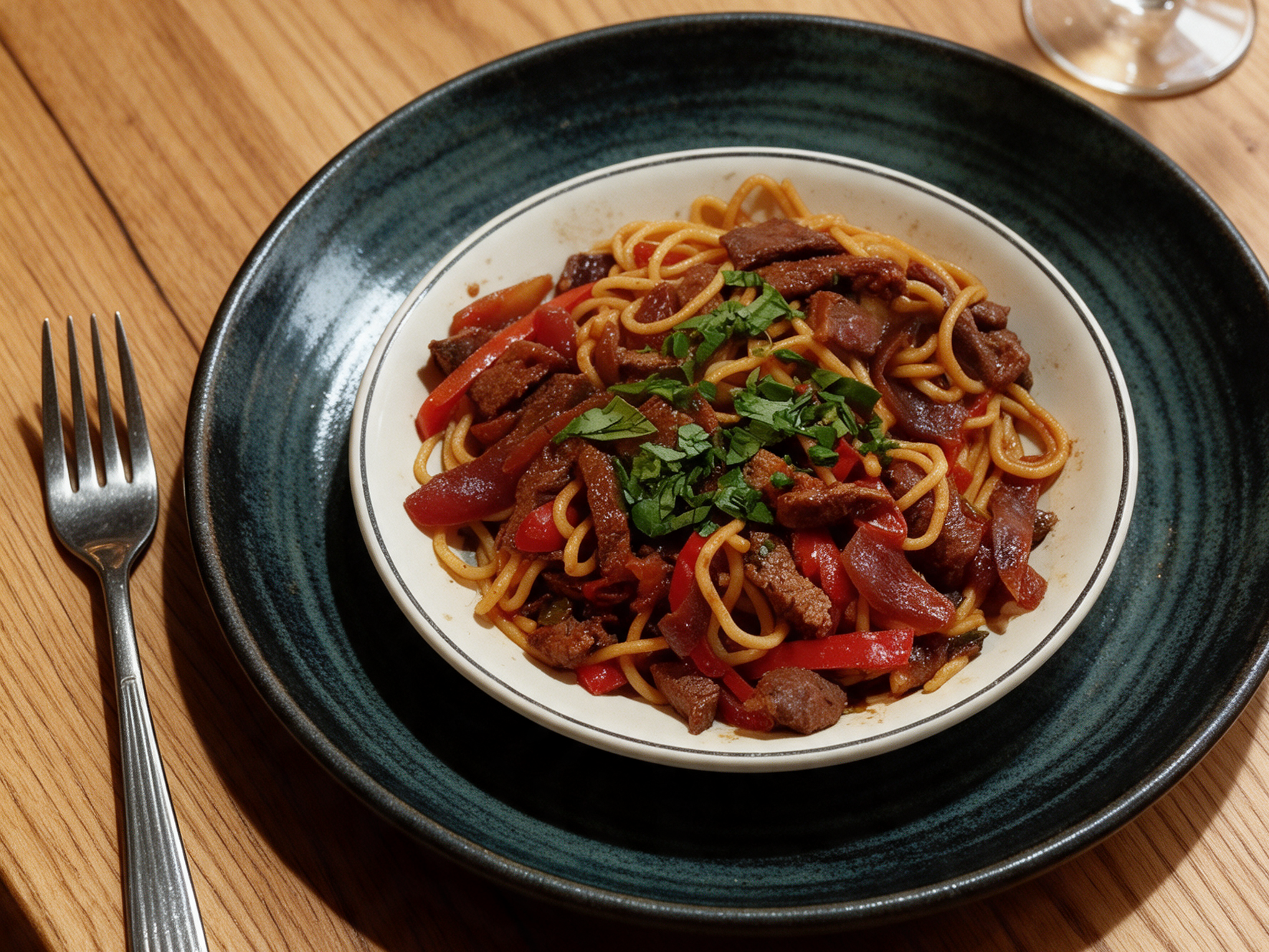 TALLARÍN SALTADO DE RES