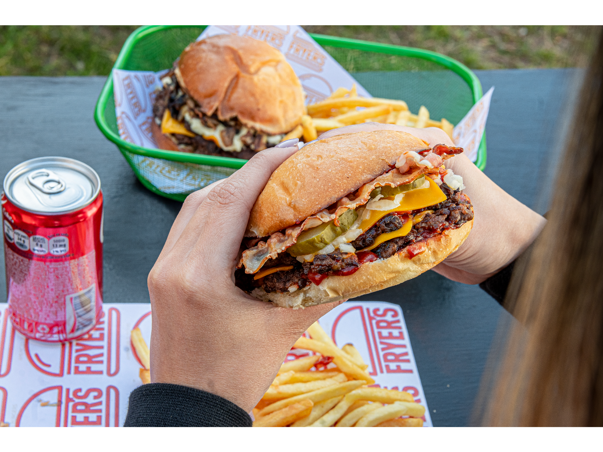 DOS HAMBURGUESAS SIMPLES STACKER!!