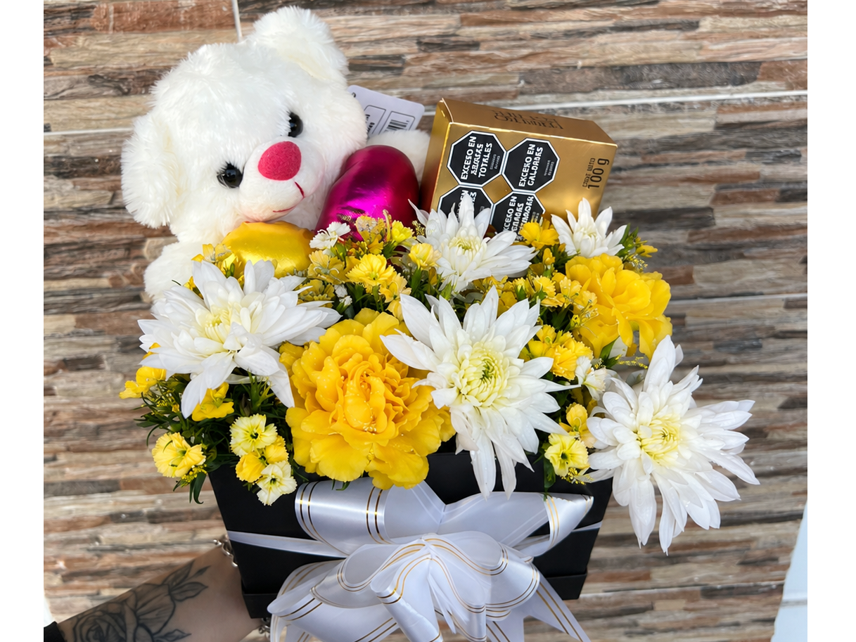 Box Olivia mix floral amarillo 🌼💛