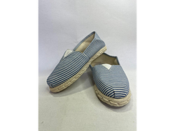 Alpargata rayado azul cobalto