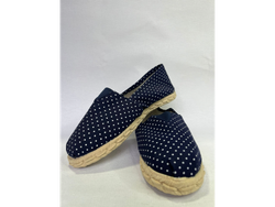 Alpargata puntos azules