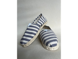 Alpargata rayado azul grueso