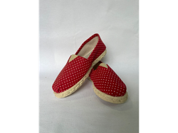 Alpargata puntos rojos