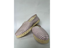 Alpargata rayado rosa