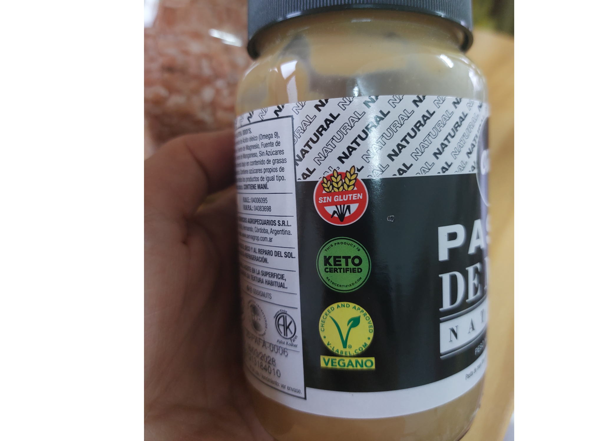 Pasta de maní Natural 360 cc