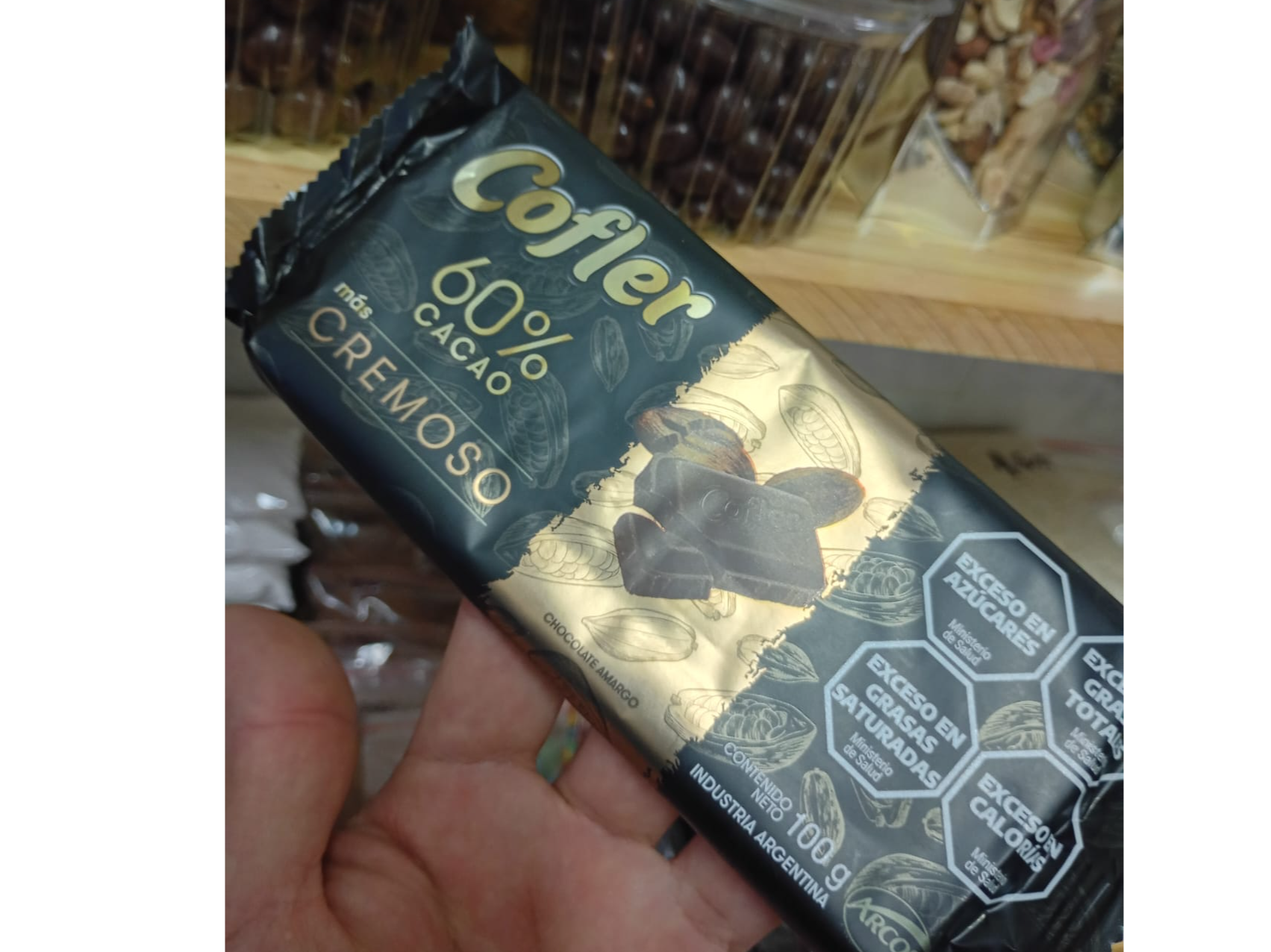 Chocolate + cremoso (60 % cacao)  100 g