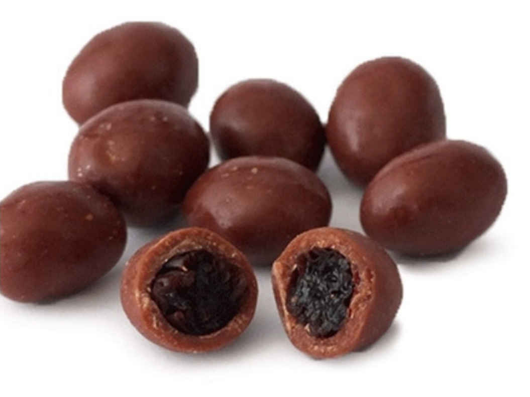 Pasas bañadas en choco