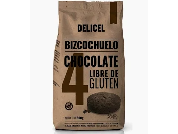 Premezcla bizcochuelo chocolate x 500gr DELICEL