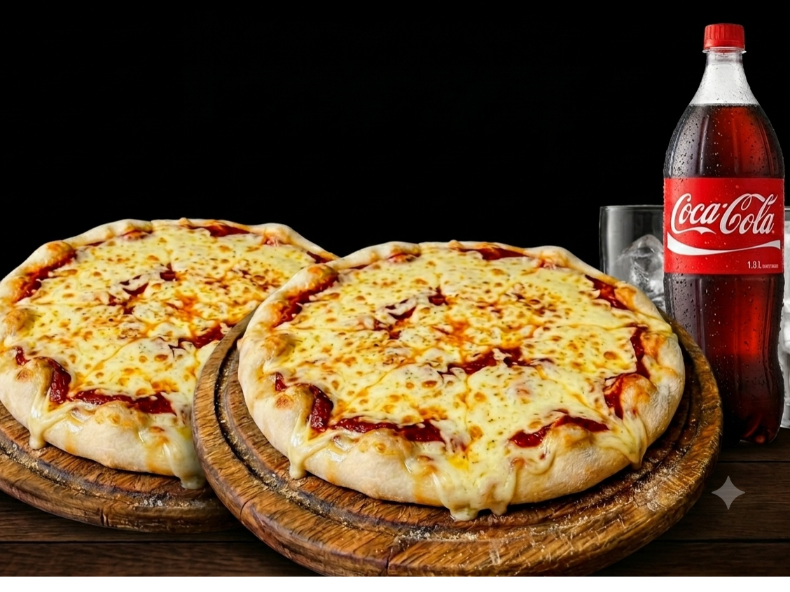 2 Muzzarella + Coca 1,5ltr