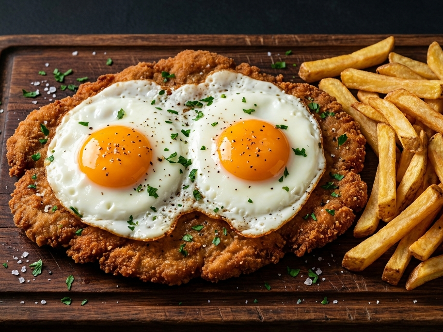 Milanesa a caballo