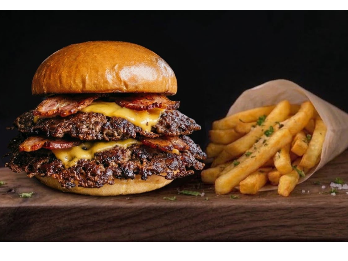 Doble bacon cheeseburger