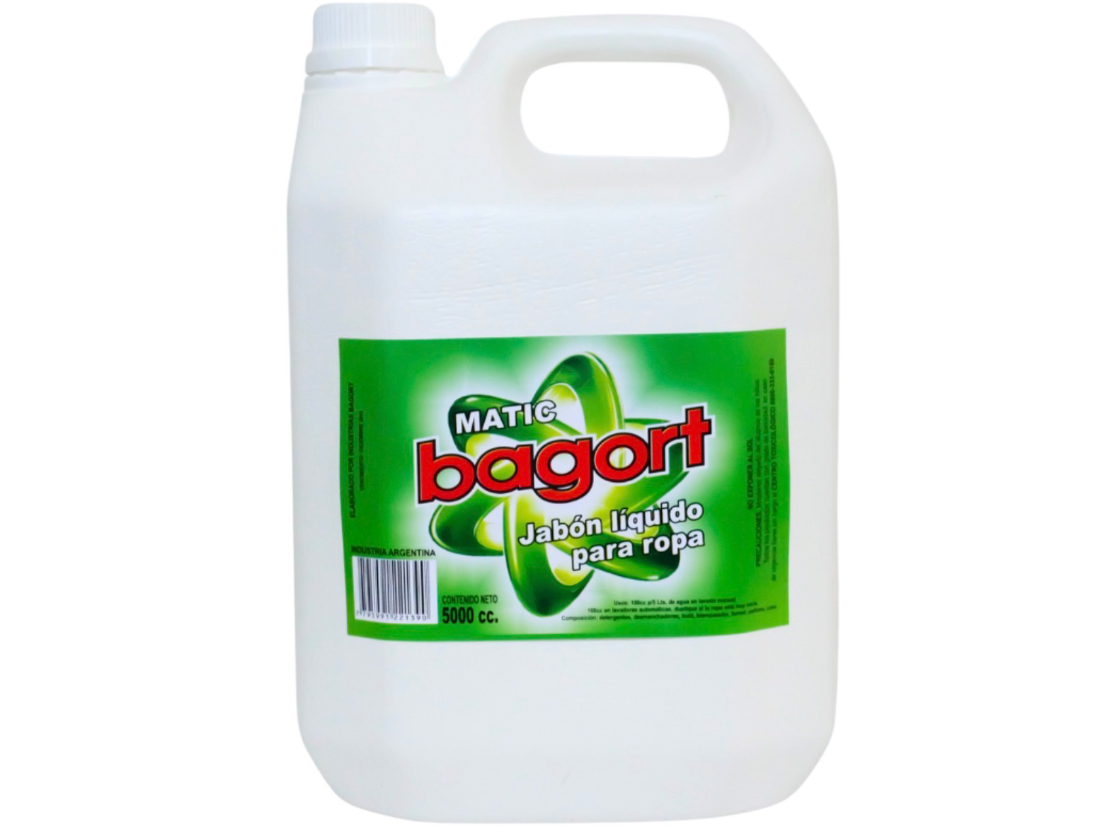 Jabón de ropa verde x 5lt de Bagort Centro