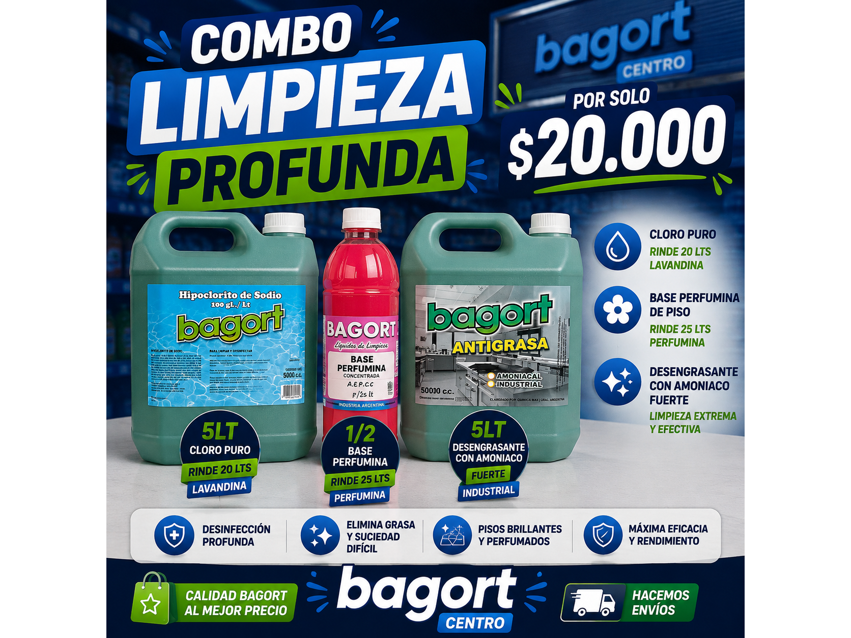 Combo limpieza profunda