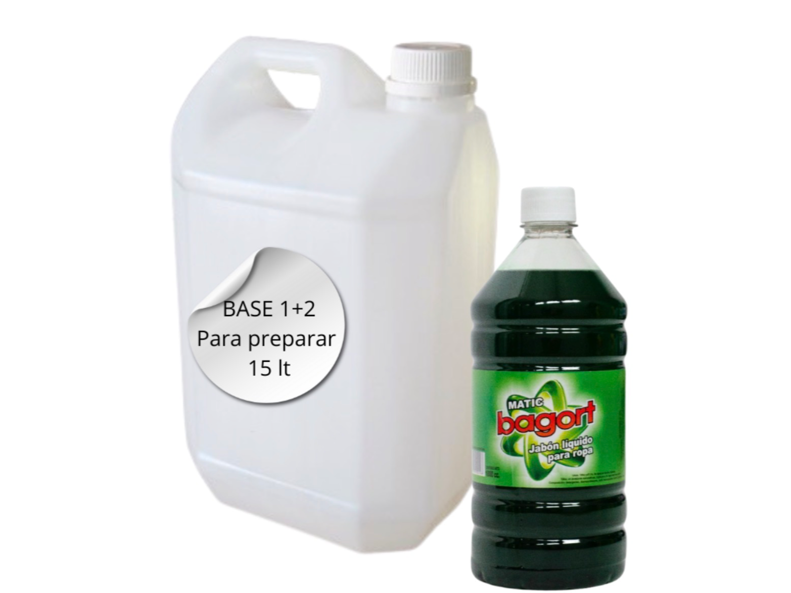 Base Jabón de ropa líquido verde 5lt (rinde 15lt)
