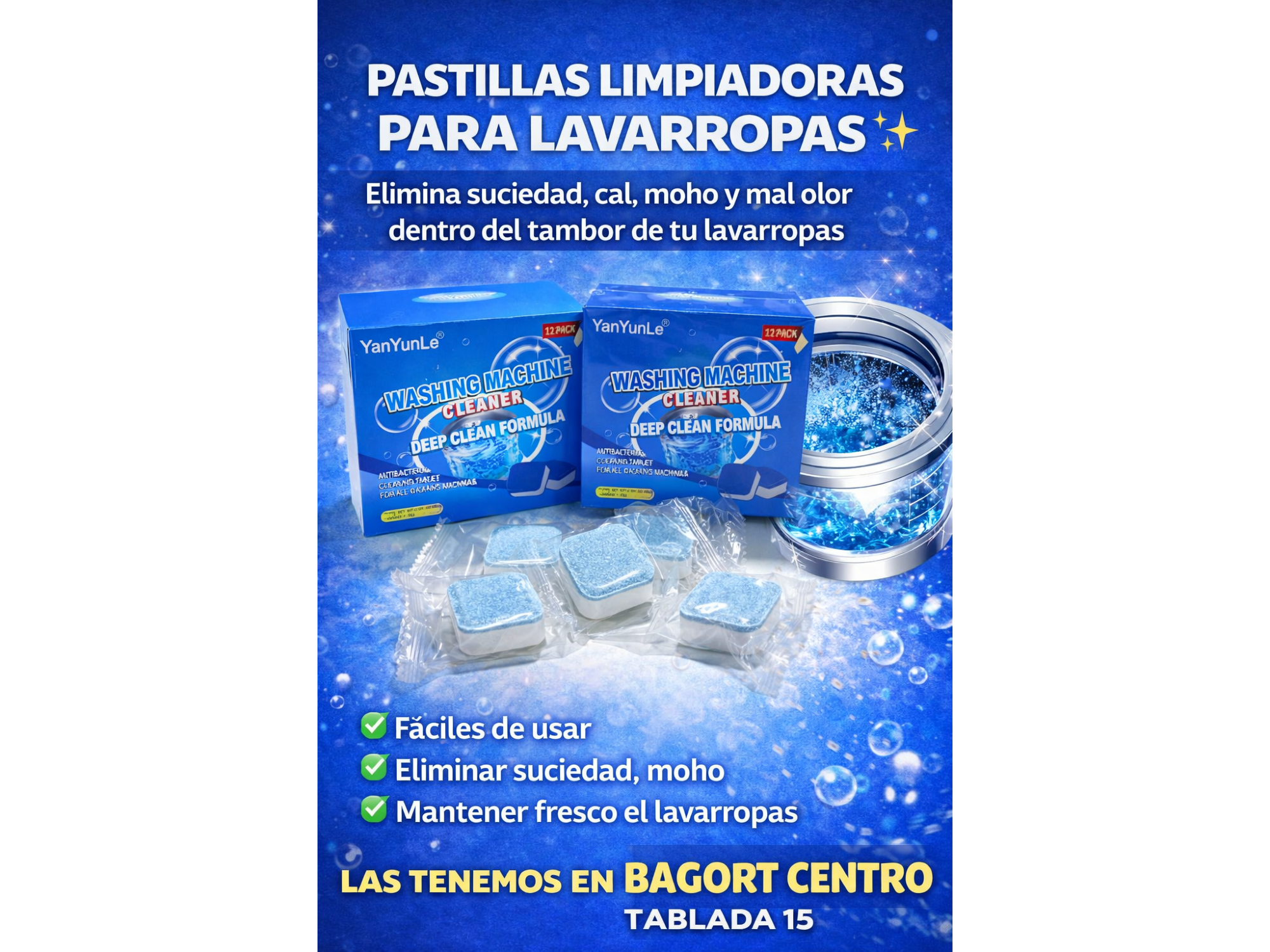 Pastillas para Lavar el Lavarropas por unidad