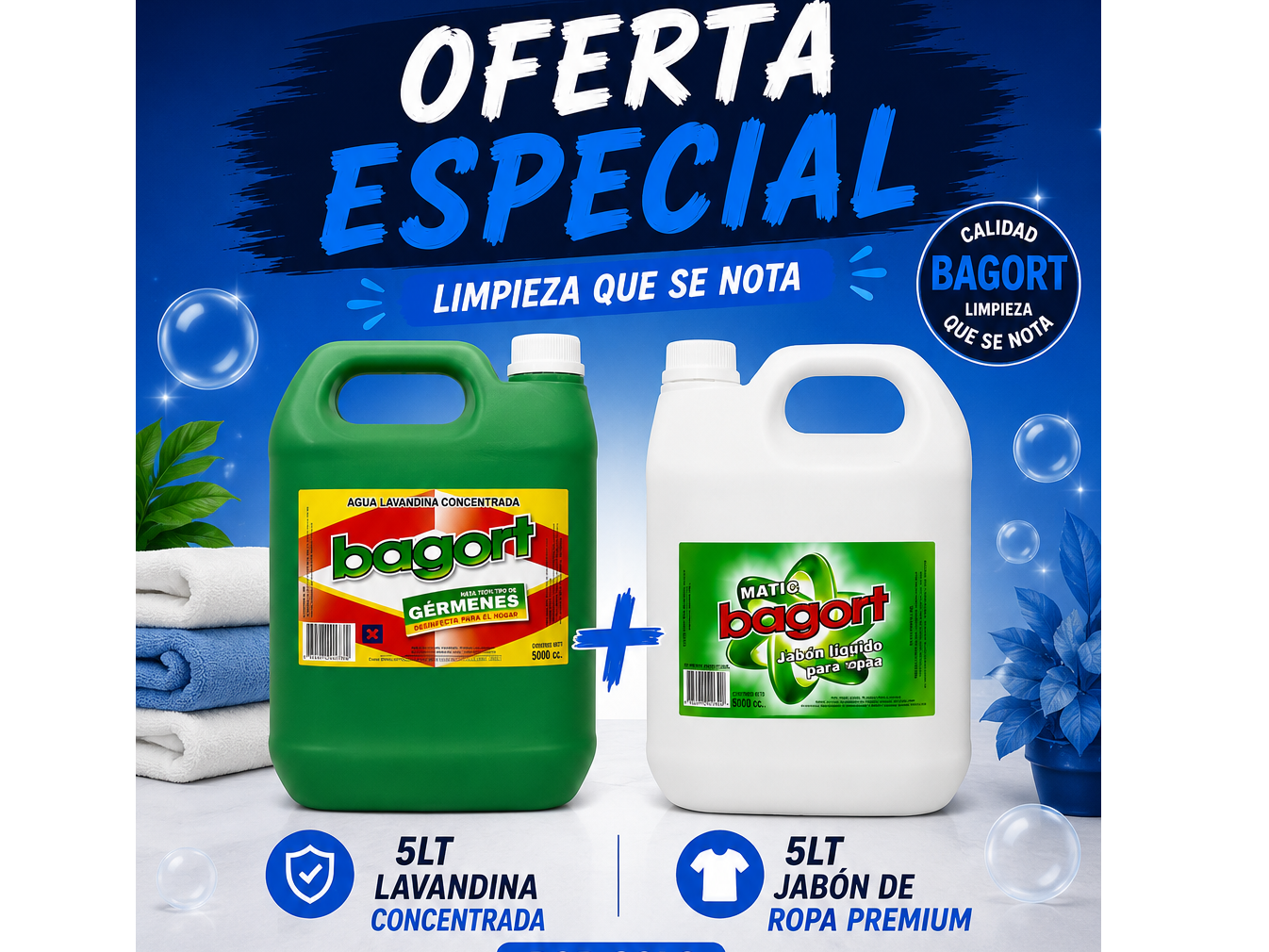 Combo Lavandina + Jabón de ropa