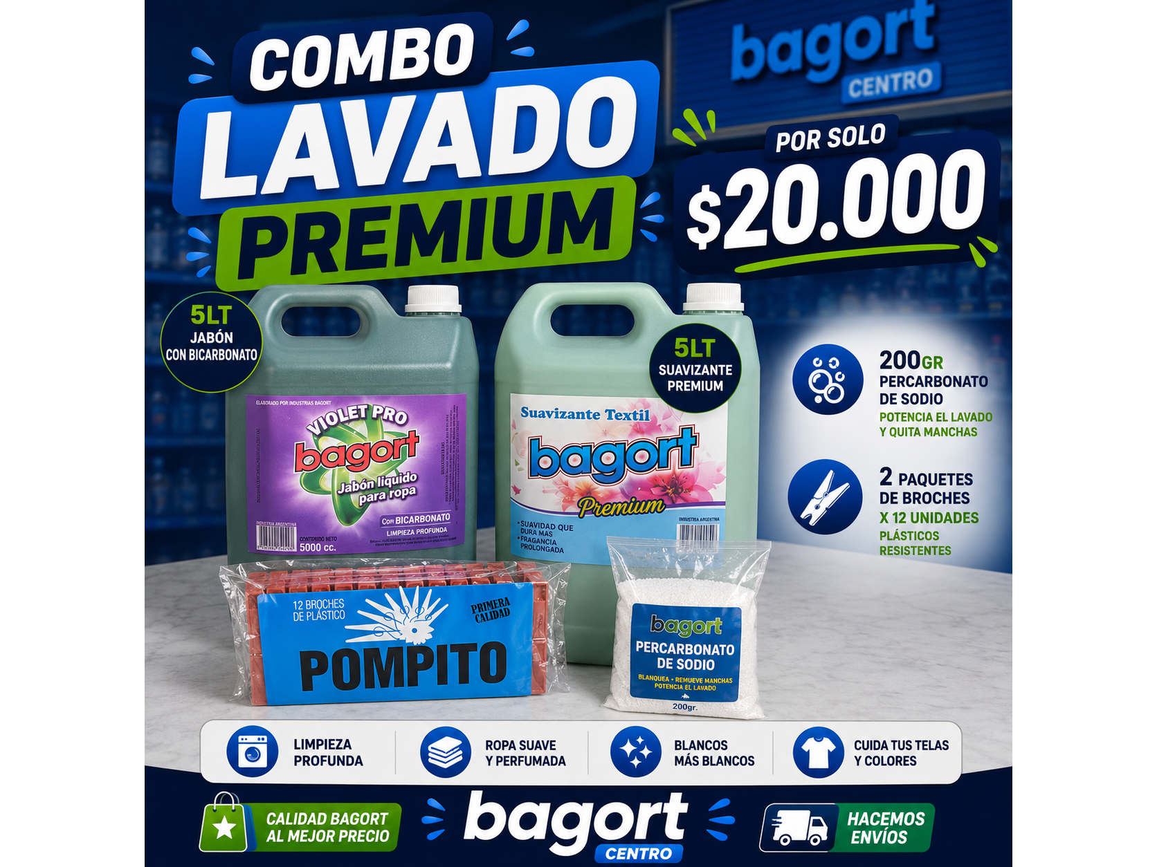 Combo Lavado Premium