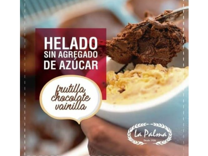 Helado sin agregado de azúcar