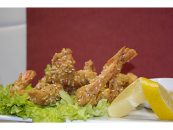 Langostinos apanados