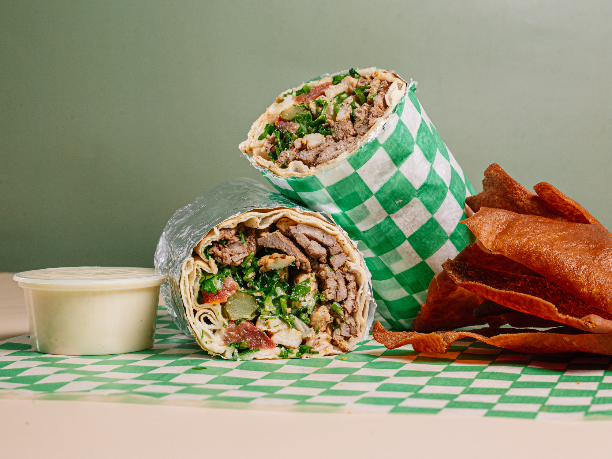 SHAWARMA MIXTO CARNE Y POLLO de El jeque shawarma