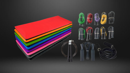 Sogas para saltar y colchonetas