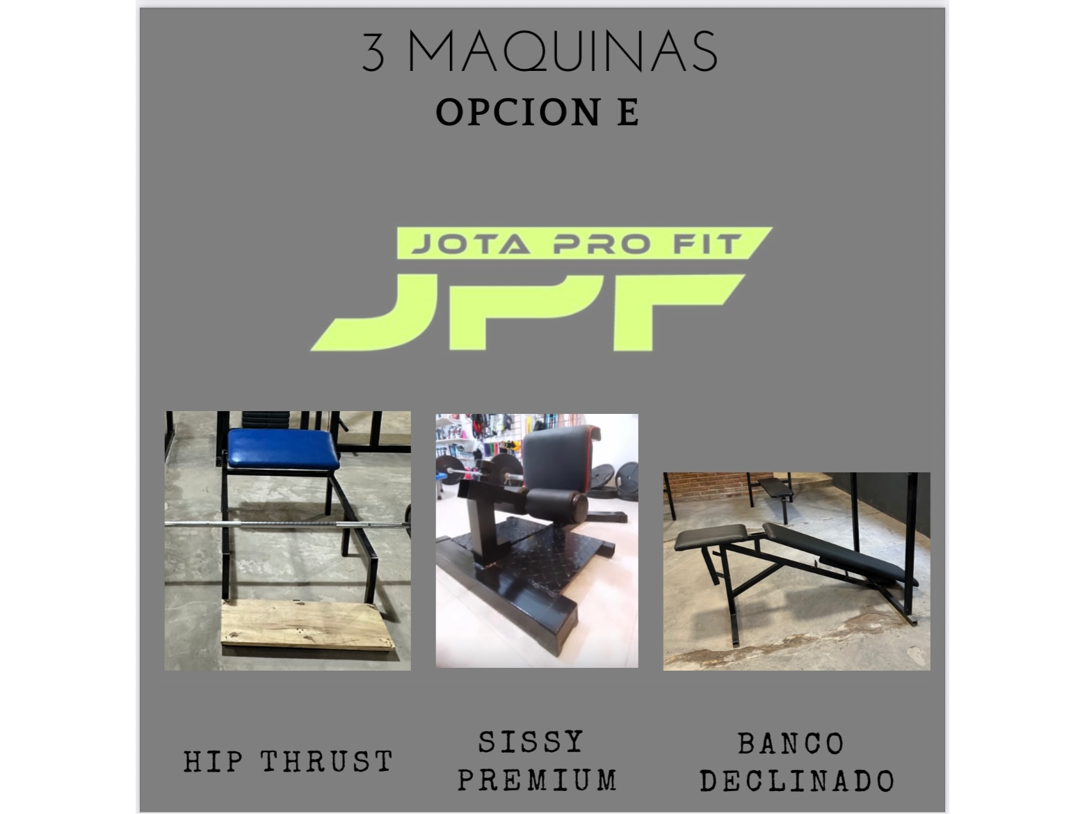LOTE 3 MÁQUINAS (opción 5) JPF