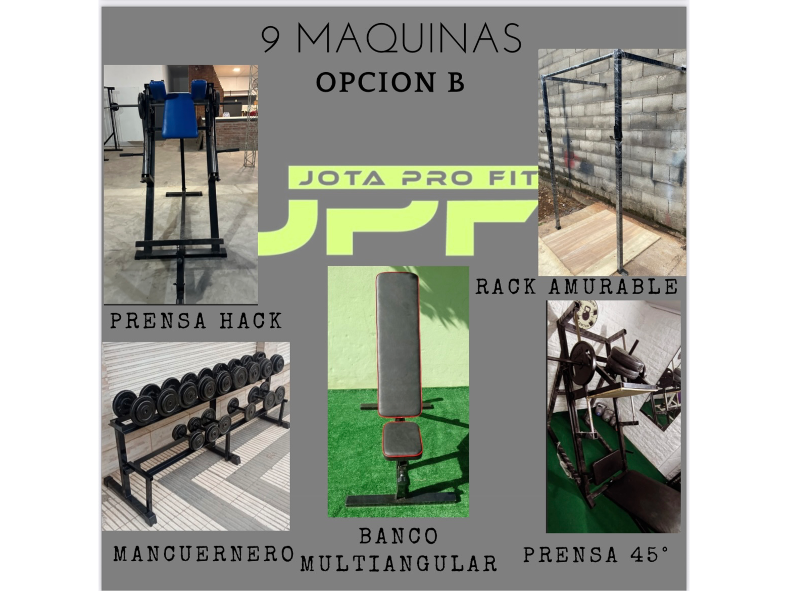 LOTE 9 MÁQUINAS (opción 2) JPF