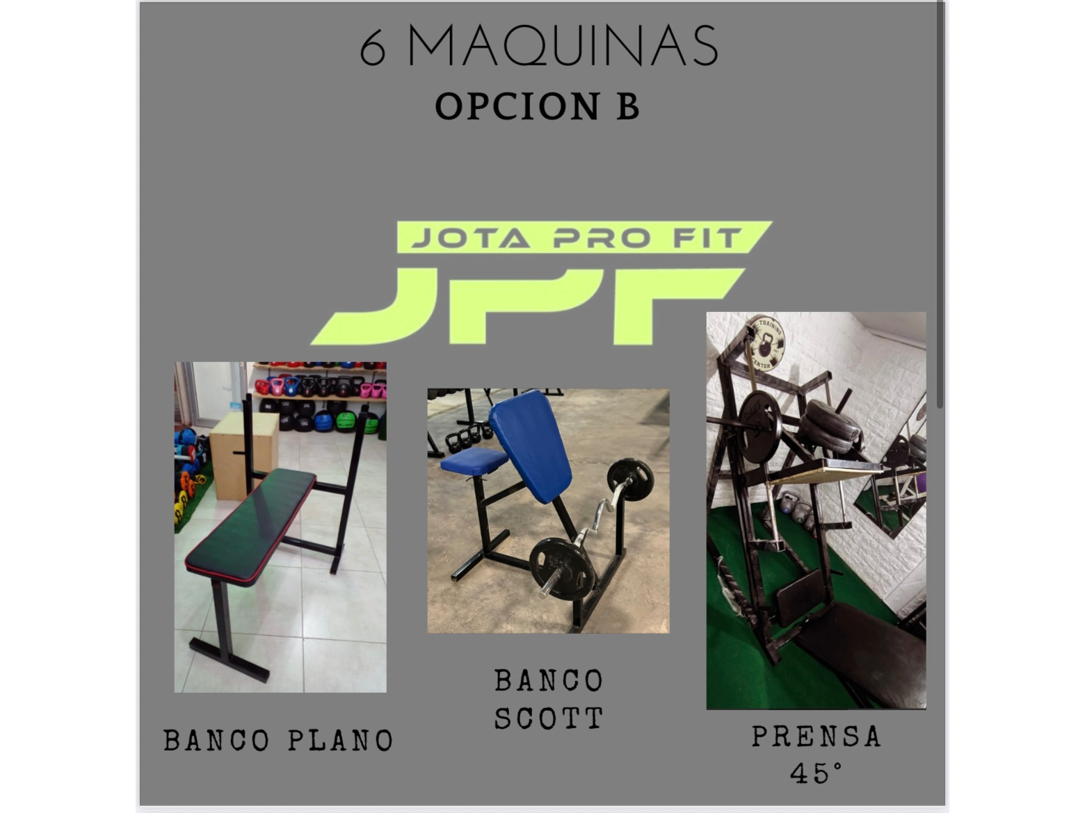 LOTE 6 MÁQUINAS (opción 2) JPF