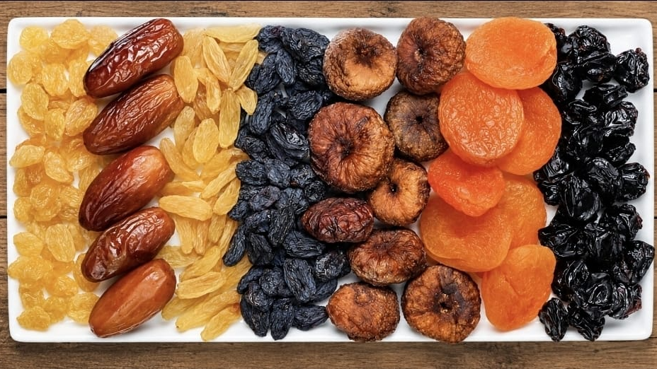 Frutas desecadas y tropicales