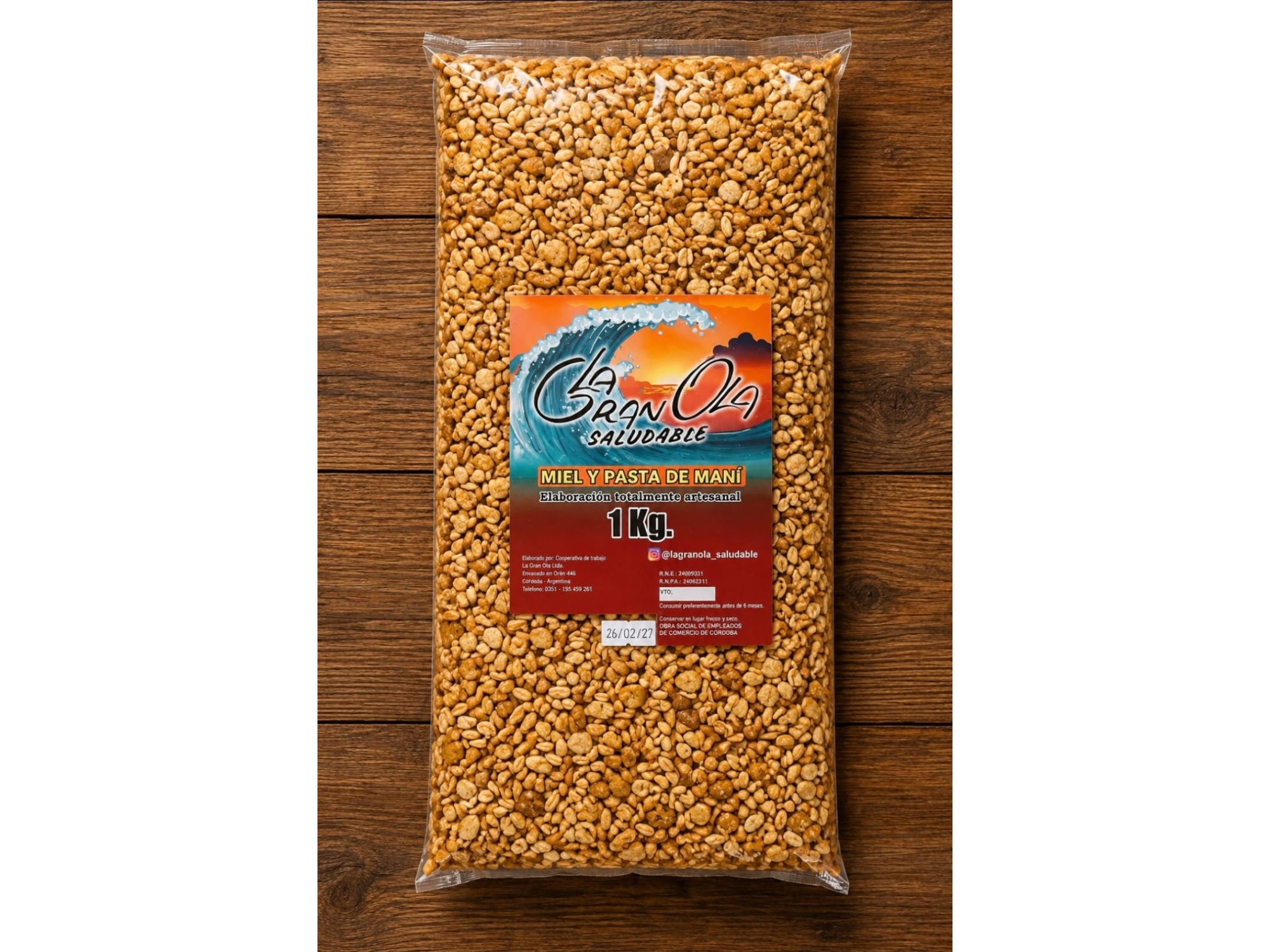 GRANOLA C/PASTA DE MANI PREMIUM.