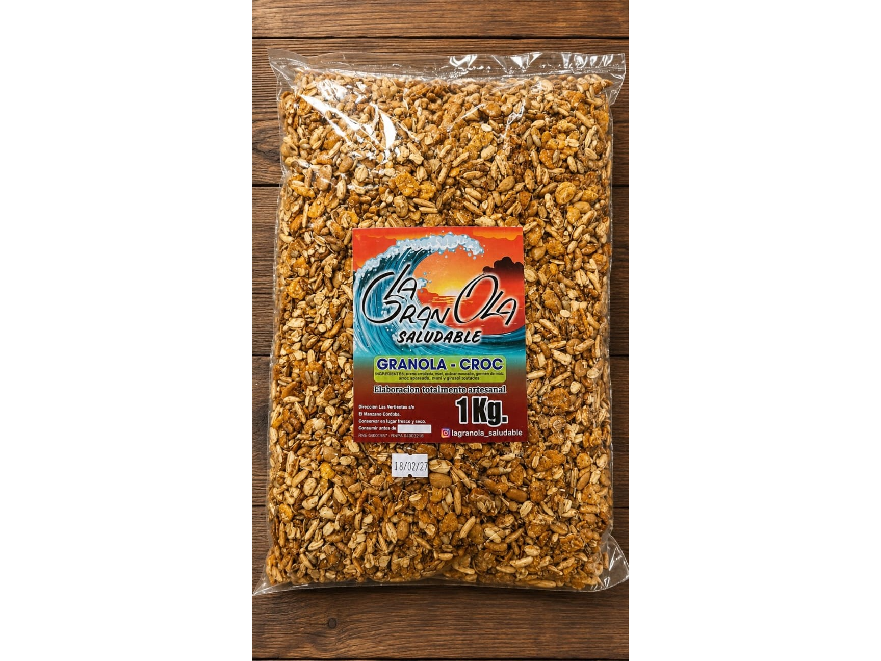 GRANOLA  SIN PASAS PREMIUM.