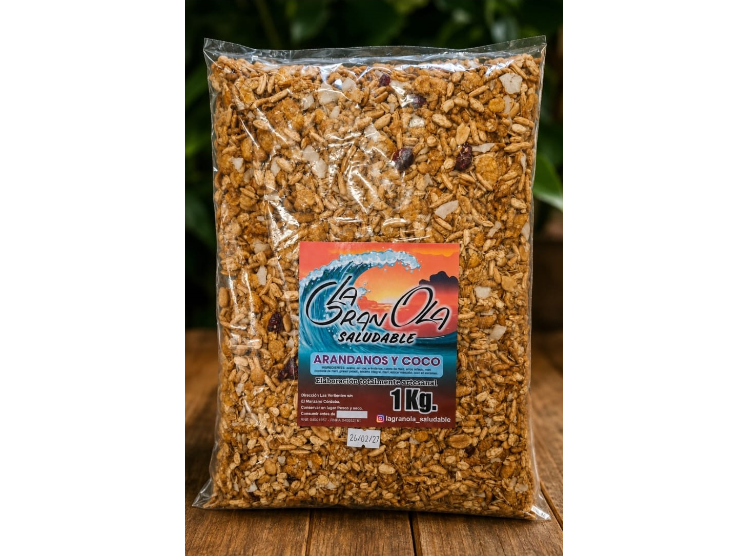GRANOLA CON ARANDANO Y COCO PREMIUM.