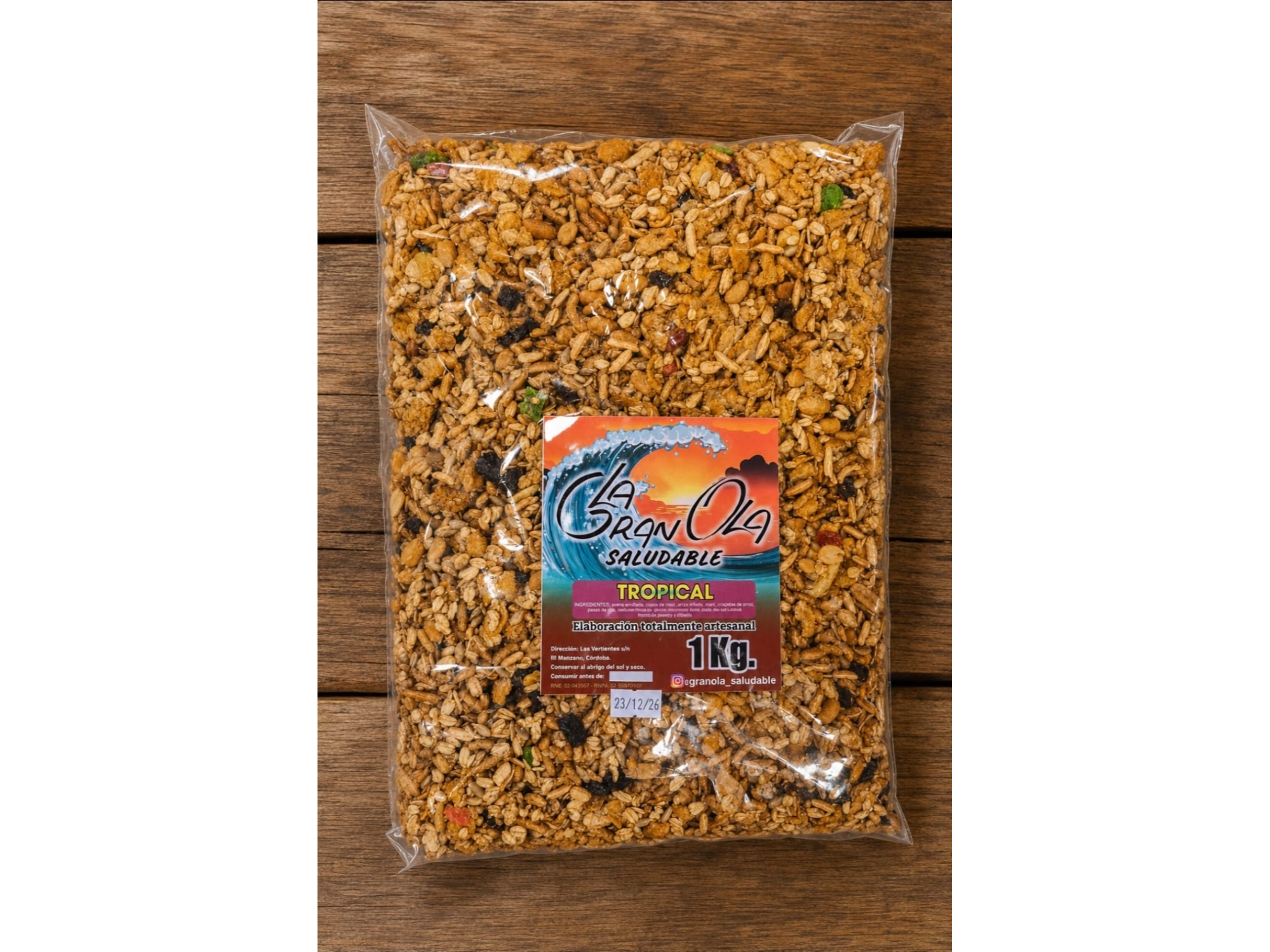 GRANOLA CROCANTE TROPICAL PREMIUM.-