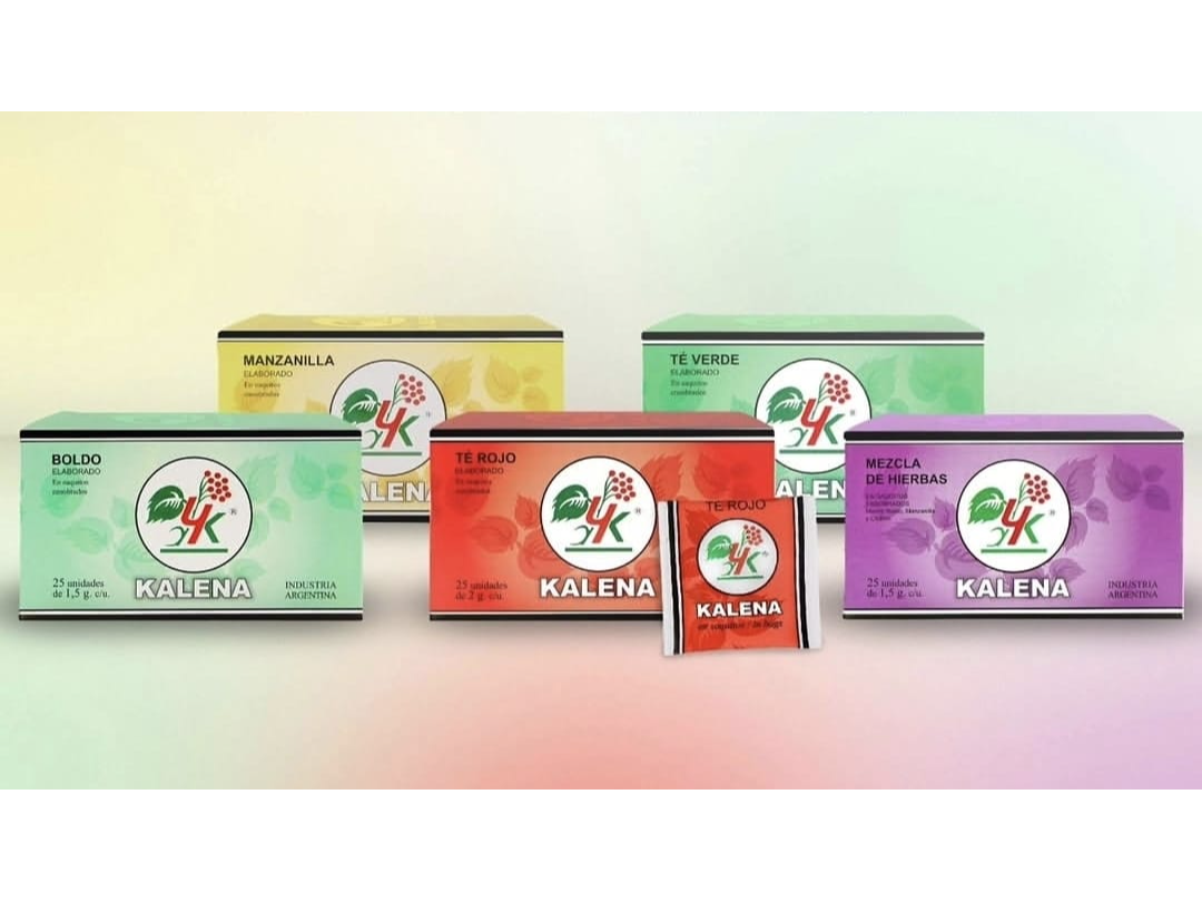 Té  kalena-rojo, verde, manzanilla, boldo, mix.