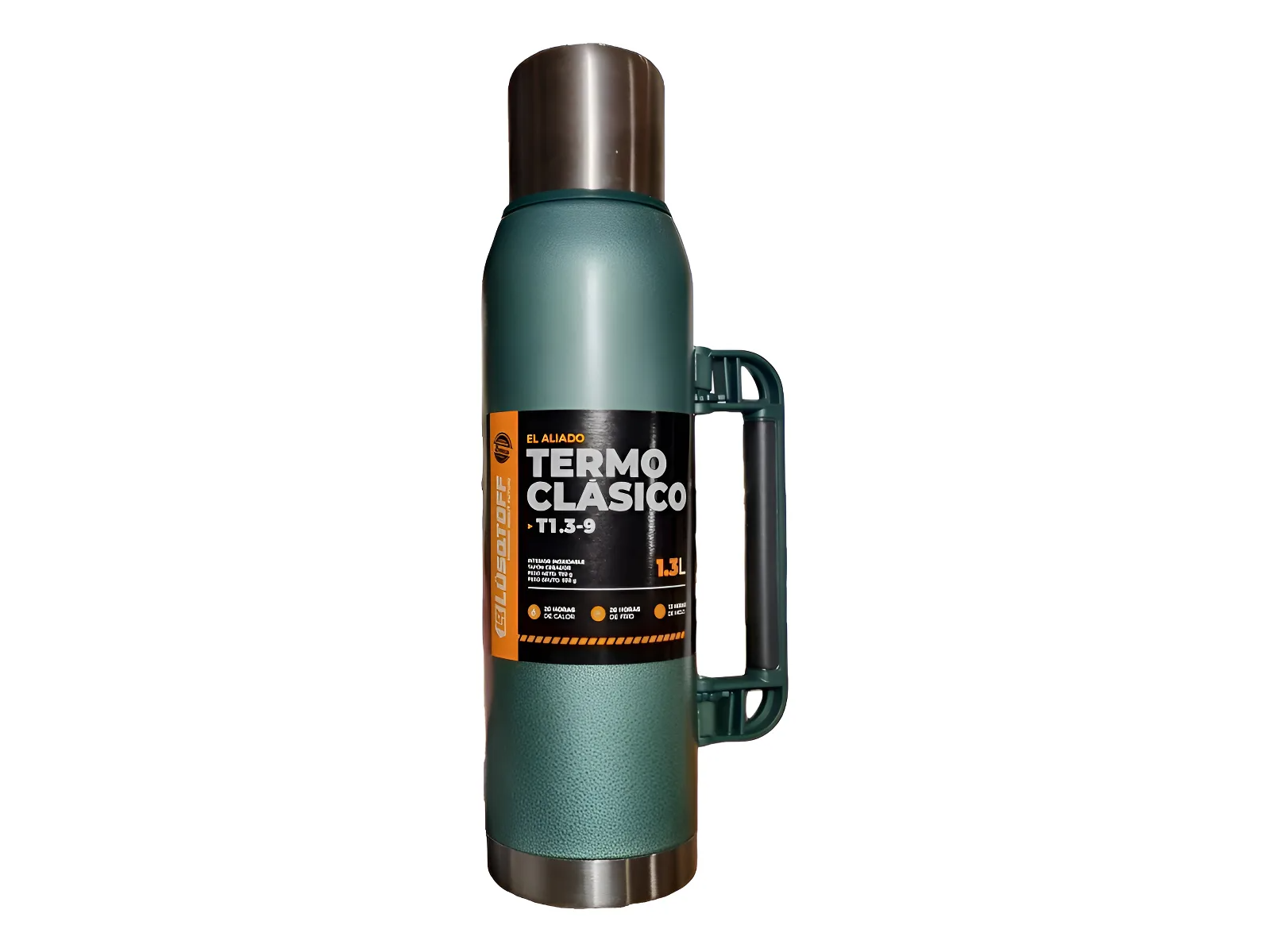 Termo Lusqtoff Acero Inoxidable 1.3 L Verde Frio Calor Verde (16 cuotas semanales)