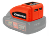 Adaptador 18v - Usb Flex One Dowen Pagio No Incluye Batería Color Naranja