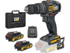Taladro Percutor Inalambrico 18v 50nm Bateria Cargador Cat