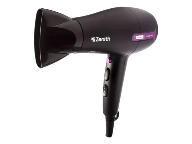 Secador De Pelo Cabello Zenith Juliette 2200w 2 Vel 3 Temp Color Negro (16 cuotas semanales)