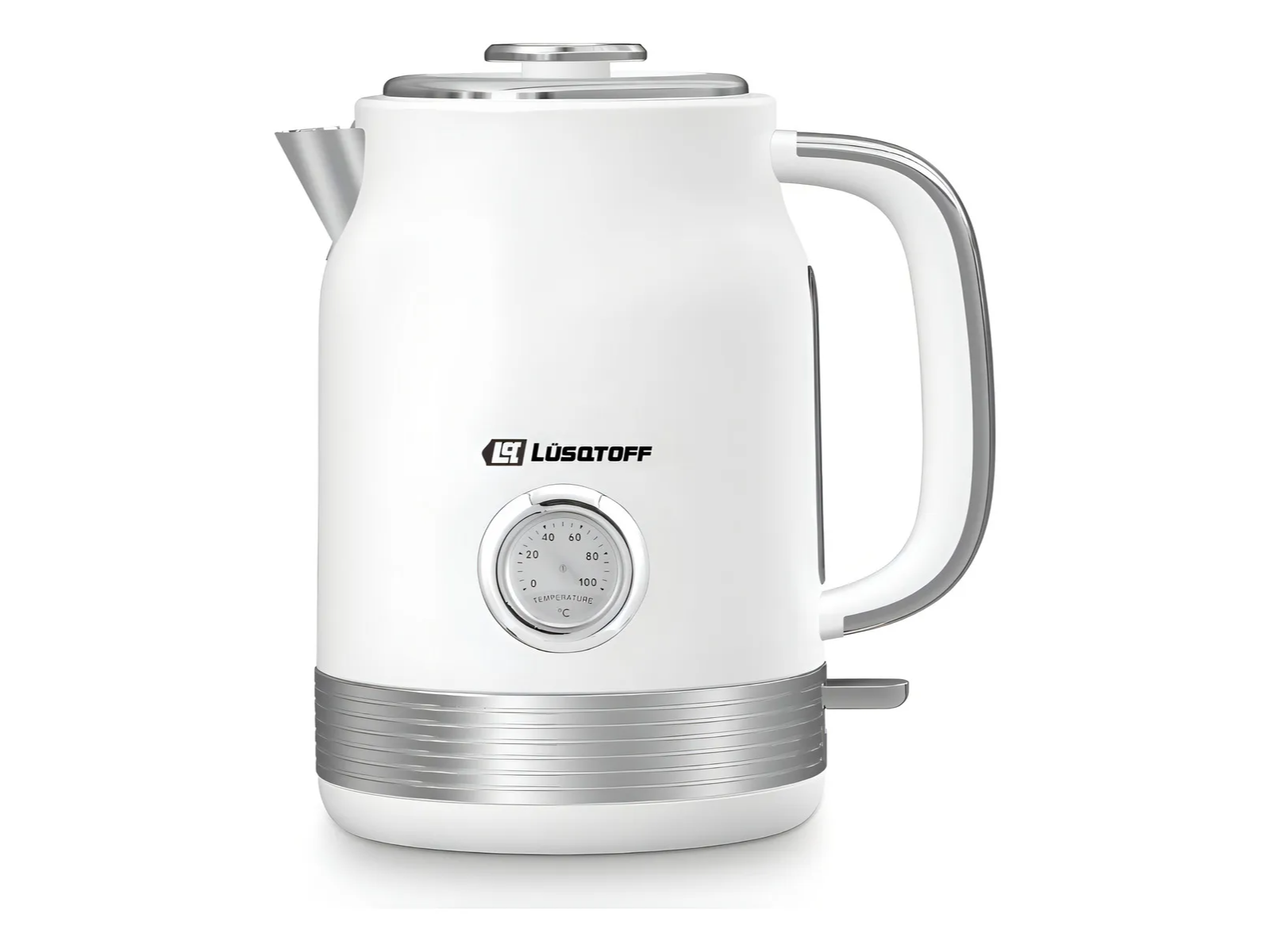 Pava Eléctrica Lusqtoff C/ Termometro lanca 1,7lts Blanco