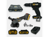 Combo Taladro + Amoladora Inalámbrica 18v Caterpillar batería sin carbones + maletin
