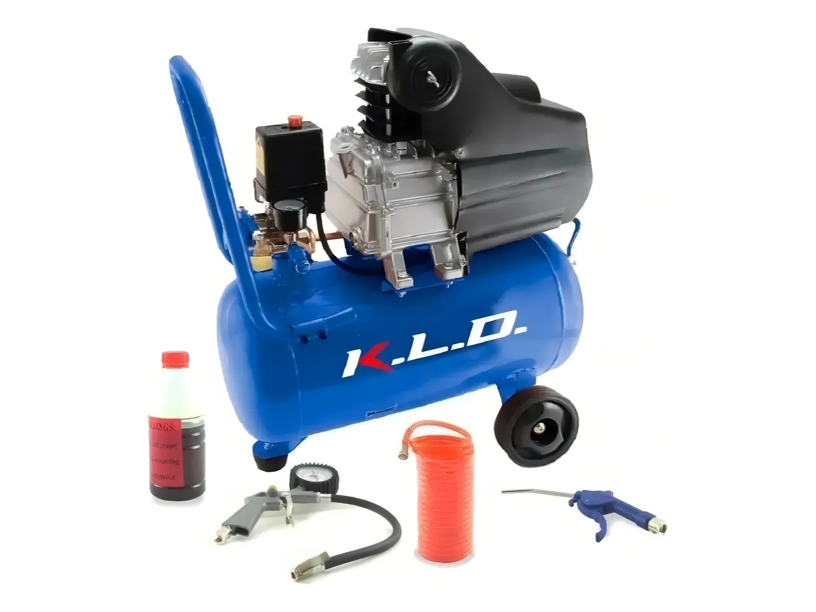 Compresor 50 litros KLD con kit (16 cuots semanales)