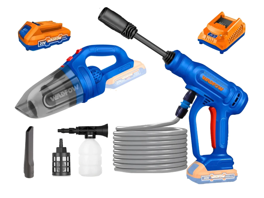 Hidrolavadora inalambrica + aspiradora Wadfow (16 cuotas semanales)