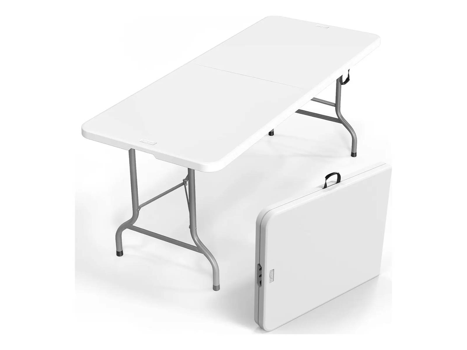 Mesa Plegable Vingli 6 Pies Blanca Hdpe Interior Exterior Blanco (16 cuotas semanales)